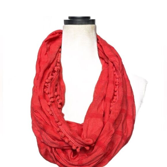J. Crew Coral Colored Women's Infinity Scarf (One Size) - Picture 2 of 9